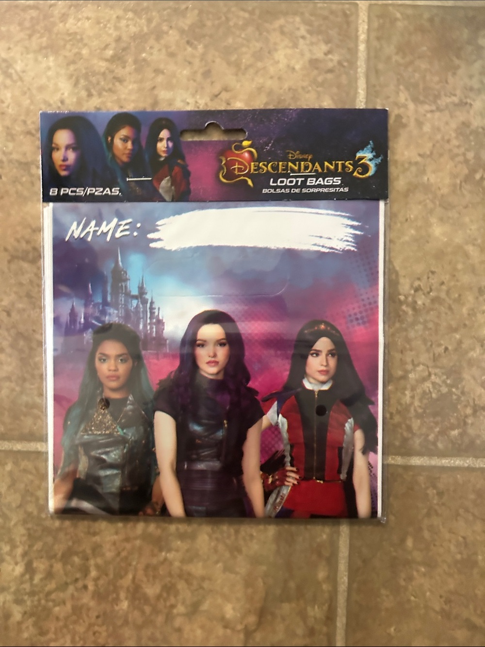 8 packages of Disney Descendants Loot Bags